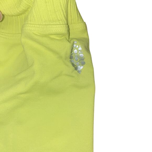 FREE PEOPLE MOVEMENT Women's Leggings High Rise Pull On XS/S Highlighter Yellow - Picture 2 of 4